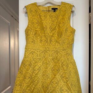 JCrew Yellow A-Line Dress - Size 12 petite - Like new